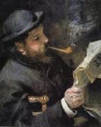 Pierre Renoir Chaude Monet Reading USA oil painting artist